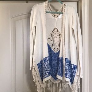 Fringe sweater with lots of detail